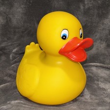 Vintage Jumbo Rubber Duck Schylling 2005 9" Large Collectable Retro Bath Toy