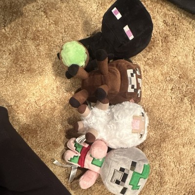 Minecraft Plush Doll Lot Enderman Cow Sheep Pig Villager Toy Collection