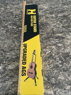 Hercules Single Guitar Stand, Auto Grip System, Foldable Backrest, GS415B PLUS