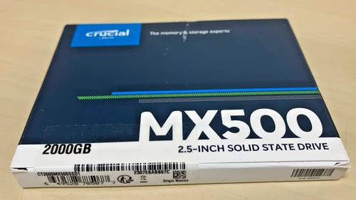 Crucial MX500 2TB Internal SATA 6GB 2.5'' (CT2000MX500SSD1) SSD - Sealed