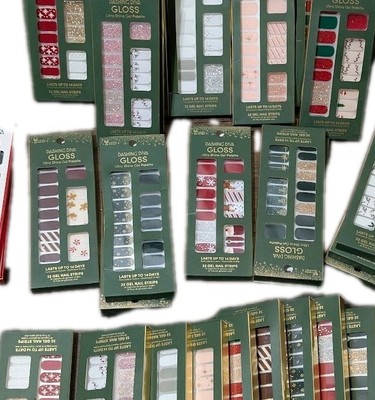Dashing Diva Gloss Gel Nail Strips Christmas Holiday Collection NEW You Choose