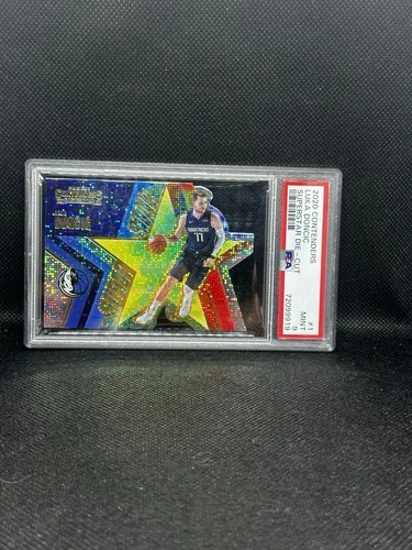 2020-21 Panini Contenders LUKA DONCIC Super Star Die-Cut Insert #1 PSA 9 Mint