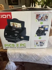 Ion Pics 2 PC Photo, Slide, & Film Scanner Missing USB Cable Open Box + Manual