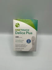 OneTouch Delica Plus Lancets 33 Gauge Extra Fine 100 Lancets Exp 2028