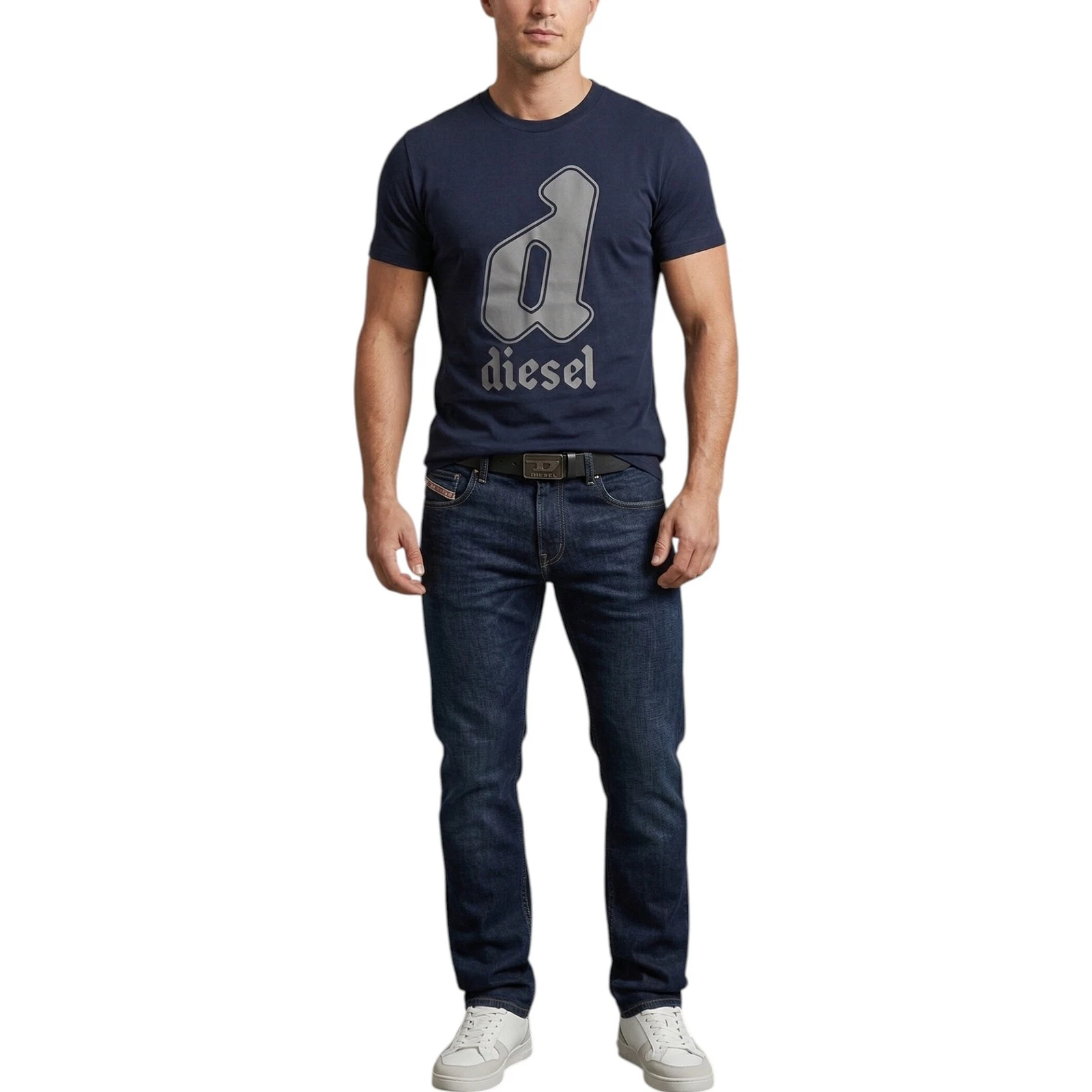 Diesel Mens T Shirts T-Diegor-K59 Graphic Logo Short Sleeve Pullover Casual Top