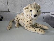 Hansa Laying Cheetah Cub Realistic Plush Handcraft Stuffed Animal 2012 -15"