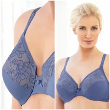 High-Fashion & Purple Passion! WONDERWIRE Underwire Bra 34D (SIDE-SMOOTHING) NEW