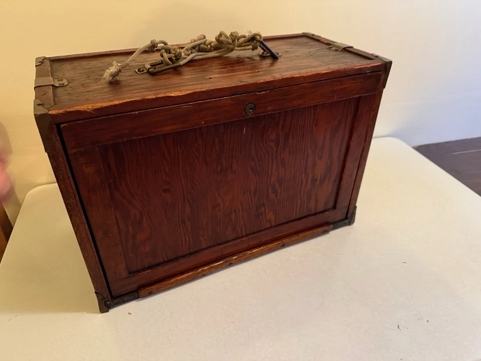 Antique Machinist 6 Drawer Tool Chest Box - Image 3 of 4