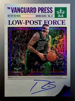 Daniel Theis 2017-18 Panini Vanguard NBA Hot Off The Press Auto #HP-DTH /49