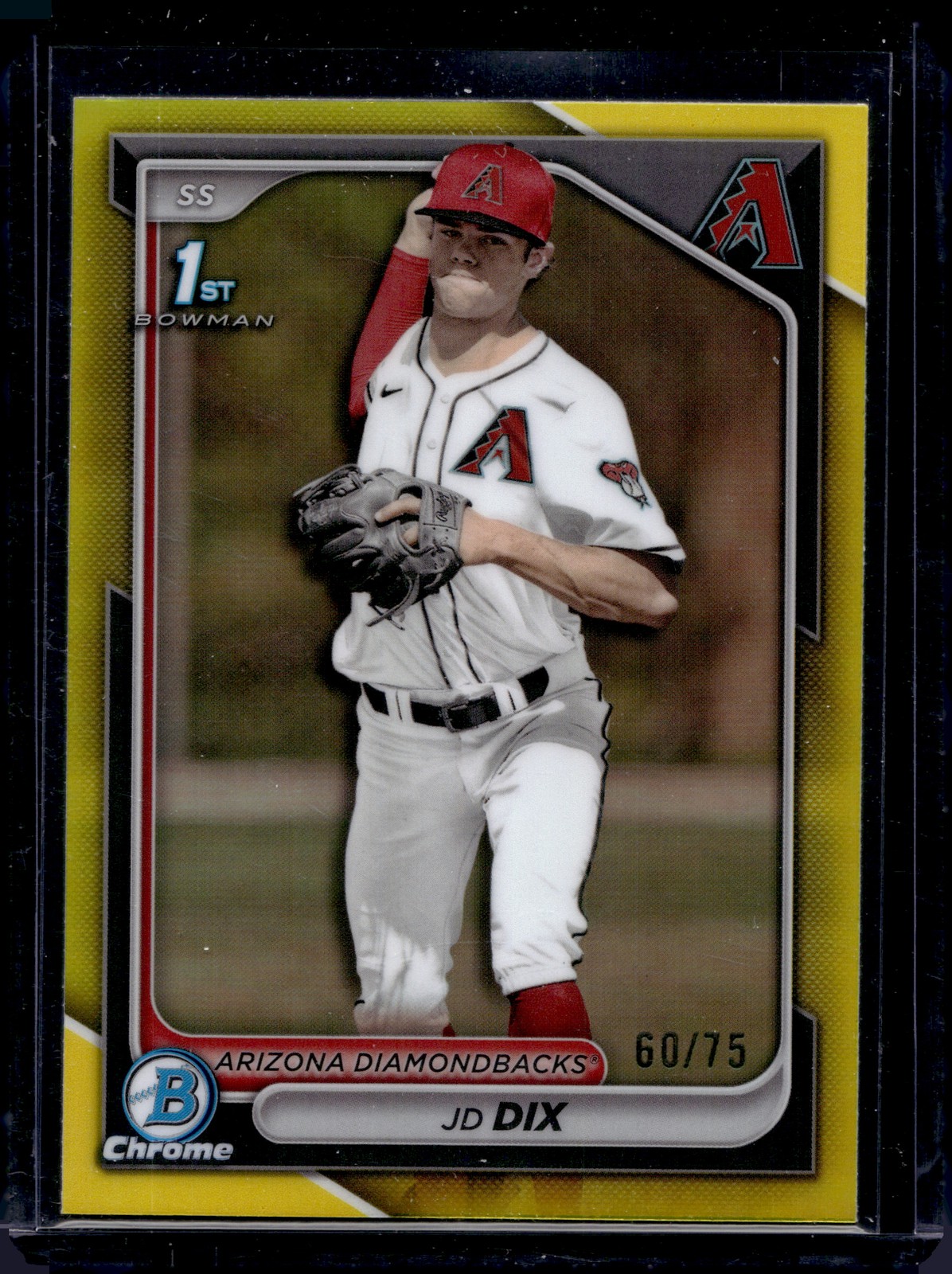 2024 Bowman Draft Sapphire Edition #BDC-35 JD Dix Yellow #/75 Diamondbacks J15