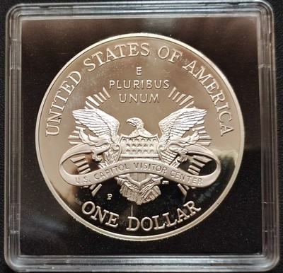 USA 1 Dollar 2001 Silber 200 Jahre US Capitol PP Ag 900 Silver Coin Art. 004-