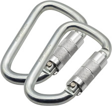Auto Locking Carabiner 30Kn 6500Lbs Heavy Duty Large Clip Climbing Carabiner Twi