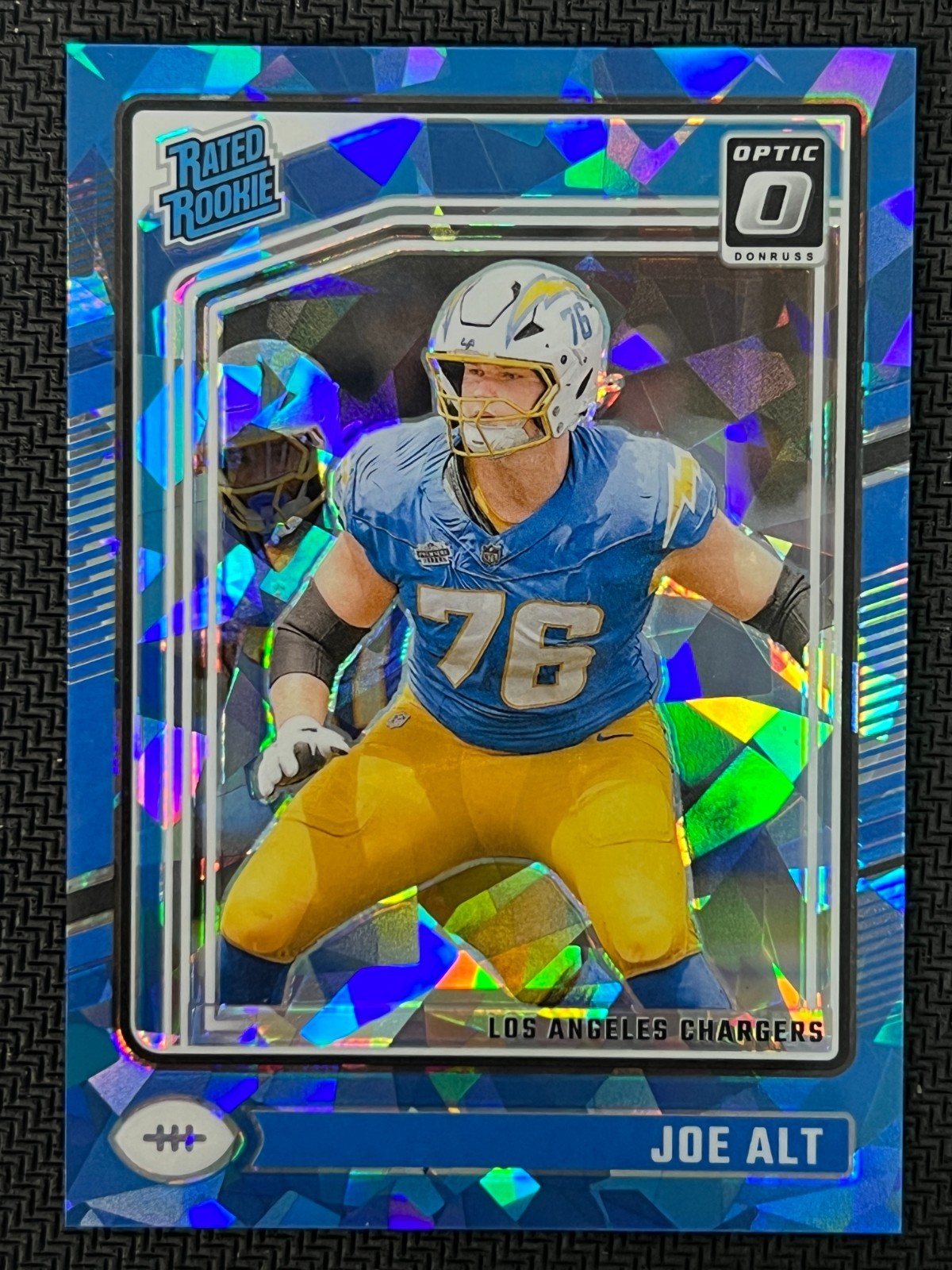 2024 Panini Donruss Optic Ice #254 Joe Alt RC Rated Rookie 01/15 Chargers