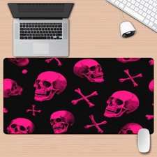 40 90cm Gothic Pirate Skull Crossbones Mouse Pad - Large XXL Non-Slip Rubber B