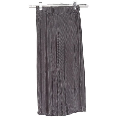 Dreams, Palazzohose, Größe: 140, ROXY STAR, Grau, Polyester, Streifen #VuW