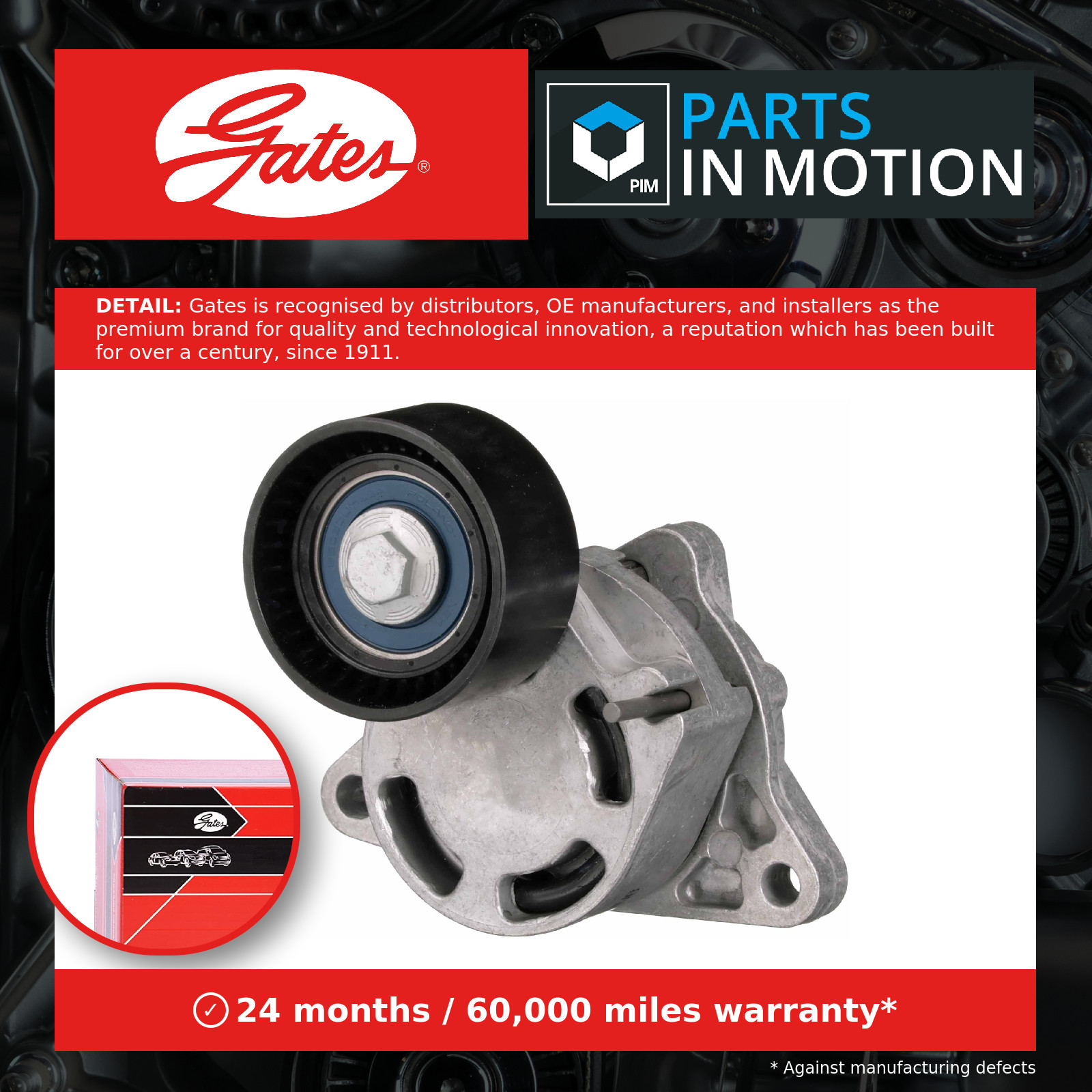 GATES T38455 Belt Tensioner, V-ribbed belt for ,NISSAN,OPEL,RENAULT,VAUXHALL - Image 16