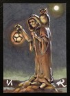 ACEO Koral Tarot The Hermit, Acrylic Painting on Archival Print 1/1 Signed Korál — photo 1