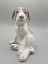 Royal Copenhagen Figur Pointer Welpe sitzend