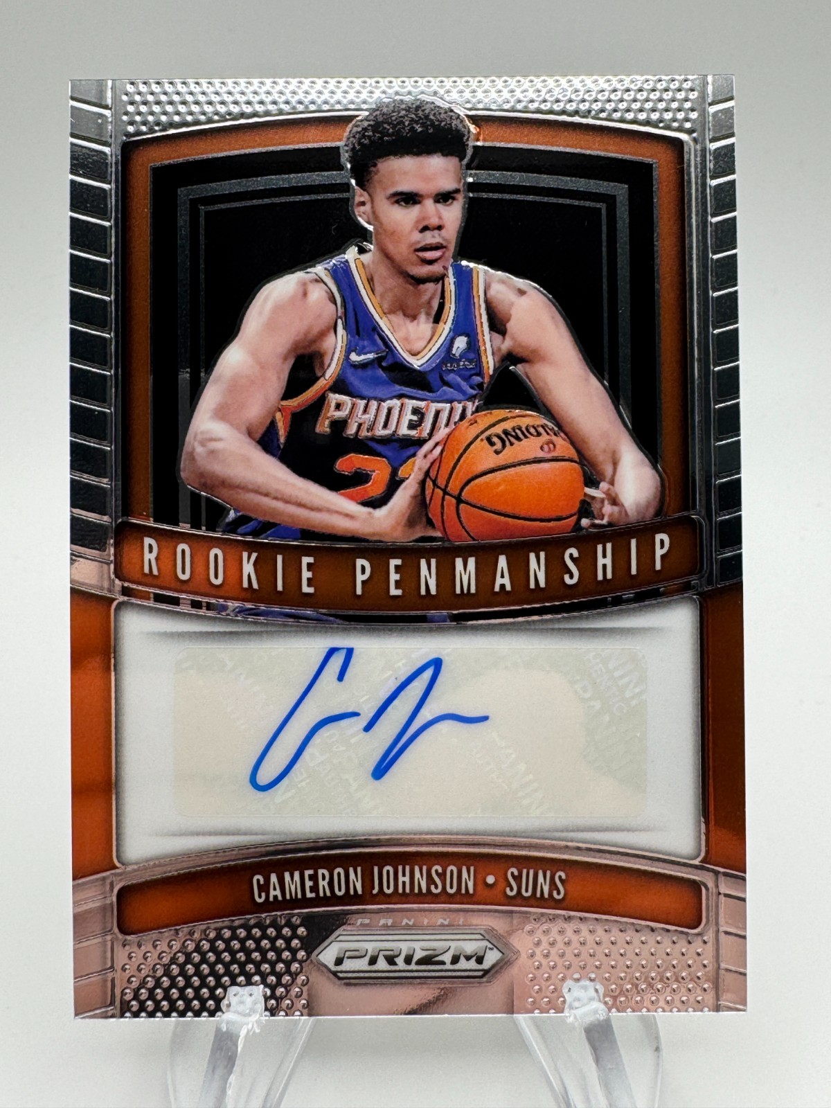 2019-20 Prizm CAMERON JOHNSON Rookie Penmanship Rookie Auto #RPCJN Suns