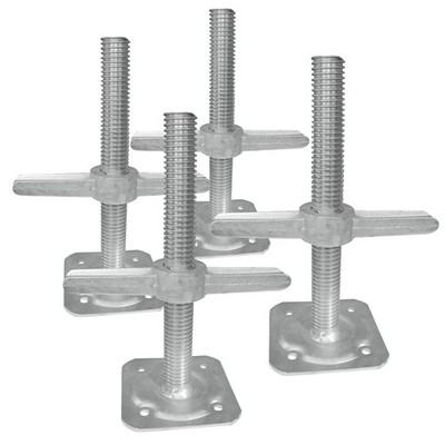 Metal Tech I-IBSJP12H4 Adjustable Leveling Jack Set 4 for Baker Scaffold