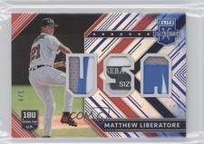2018 Panini Elite Extra Edition USA Materials Blue 4/5 Matthew Liberatore 0u8i