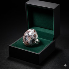 Russian Charoite Gemstone Handmade Jewelry Ring Size 8