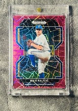 Max Rajcic 2022 Prizm Draft Picks Pink Velocity SSP Prizm Rookie Parallel
