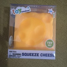 Toymendous Squeeze Cheese Yellow Squishy Gel Tactile Squeeze Toy. Like Needoh