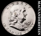 1961 Franklin Half Dollar - Choice Gem Brilliant Uncirculated  Lustrous  #G7361