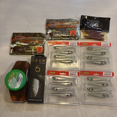 Fishing Lure Lot 6th Sense, Zoom, Gulp, Killer Baits, Down South Lures