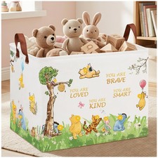 Bear nursery decor laundry basket foldable waterproof storage hamper for toys