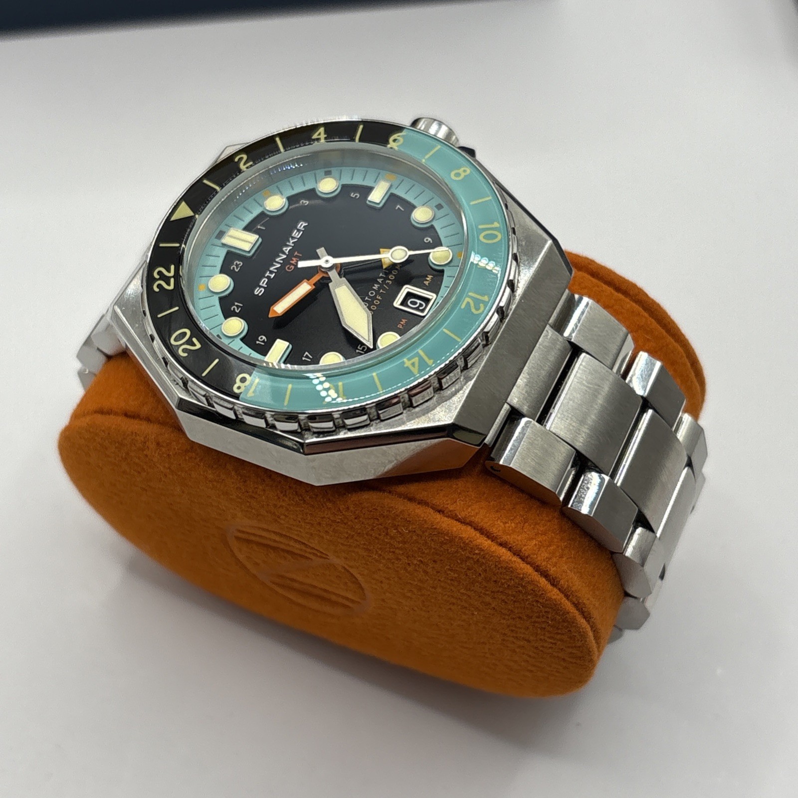 Spinnaker Dumas GMT Automatic Dark Turquoise Black Dial Watch SP-5119-33