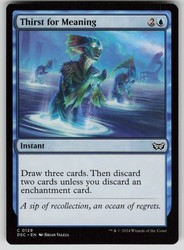 Thirst for Meaning 129/423 Duskmourn: House of Horror Common MTG