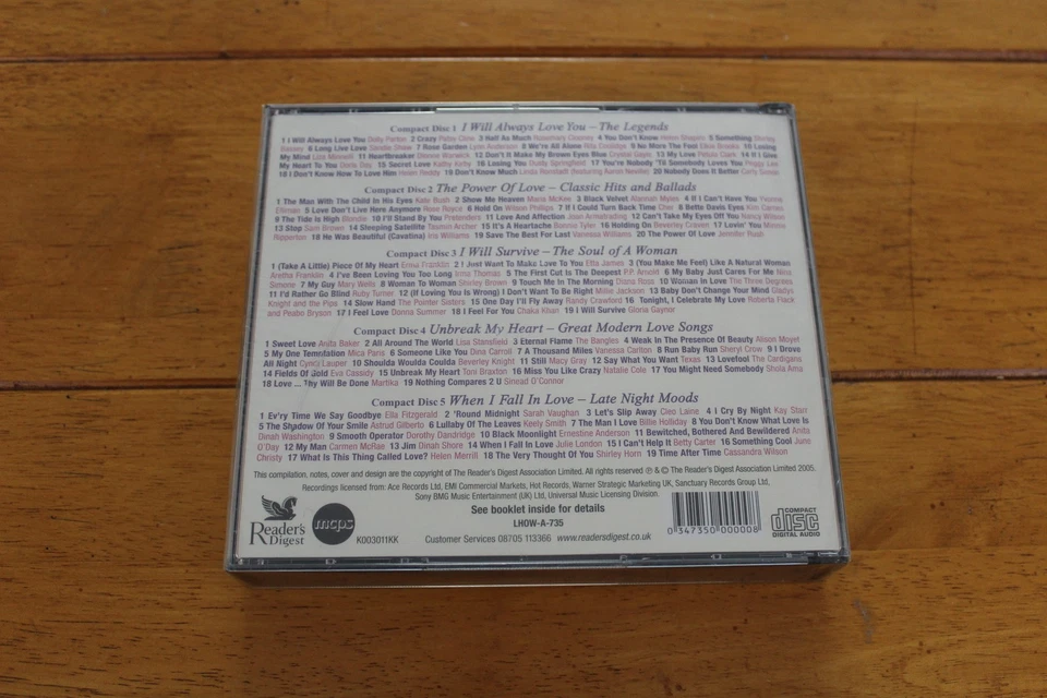 The Heart of a Woman 5 CD Box Set Readers Digest Pop Soul Jazz Ballad Legends — 第 2/2 张图片