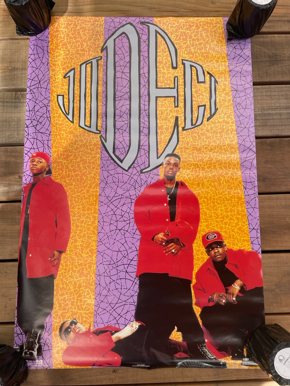 VINTAGE JODECI PROMO POSTER 1992 NEW IN SHRINK 35x23 BAD BOYS OF R&B K-Ci JO-JO