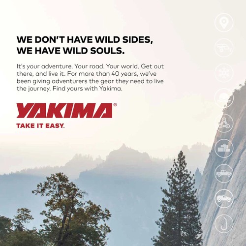 YAKIMA HandRoll Rooftop Mounted Kayak Rack for Vehicles, Set of 2 Kayak Rollers - Picture 6 of 11