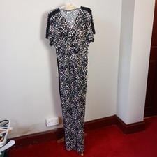 Women's Kim  Co Black Pink Grey Jumpsuit UK Size L