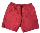 Nautica All Over Logo Mens Swim Trunks Red Size L — photo 2