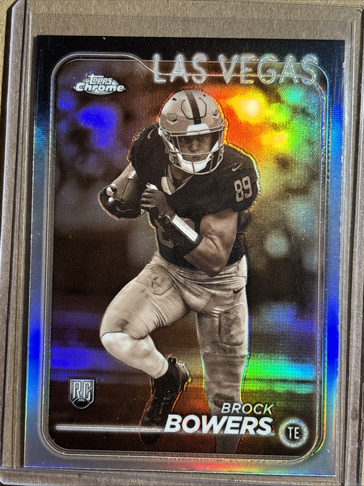 2024 Topps Chrome - Rookies Brock Bowers #207 Sepia Refractor (RC)