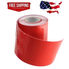 high Visibility Red Safety Warning Reflective Tape 10Ft Truck Conspicuity