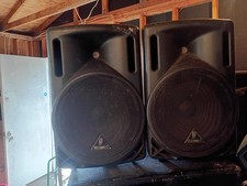 Behringer B212 600W 2-Way PA Speaker System, 12" Woofer, Wired, Black