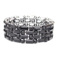 Brides Bridesmaid Stretch Bangle Bracelet Austrian Crystal wedding Party costume