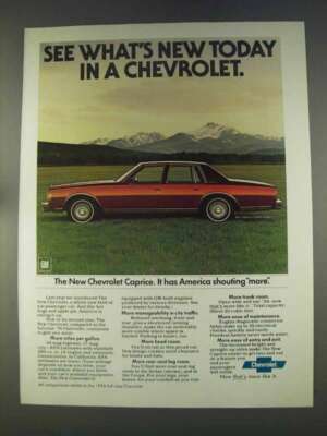 1977 Chevrolet Caprice Classic Sedan Ad - What's New | eBay