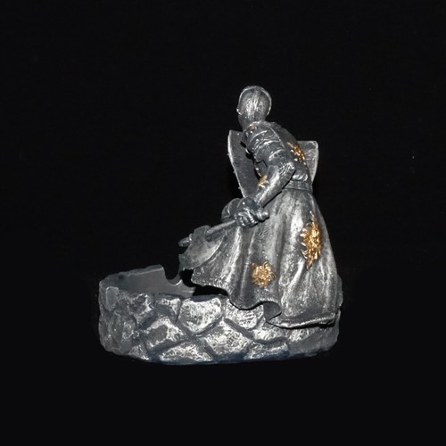 Ritter Aschenbecher Figur Gothic Mittelalter Templer Dekoration Rüstung IM110 - Bild 3 von 6