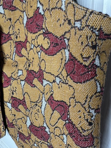 Vintage Winnie The Pooh Tapestry Vest Girls Size 10-12 - Picture 5 of 6
