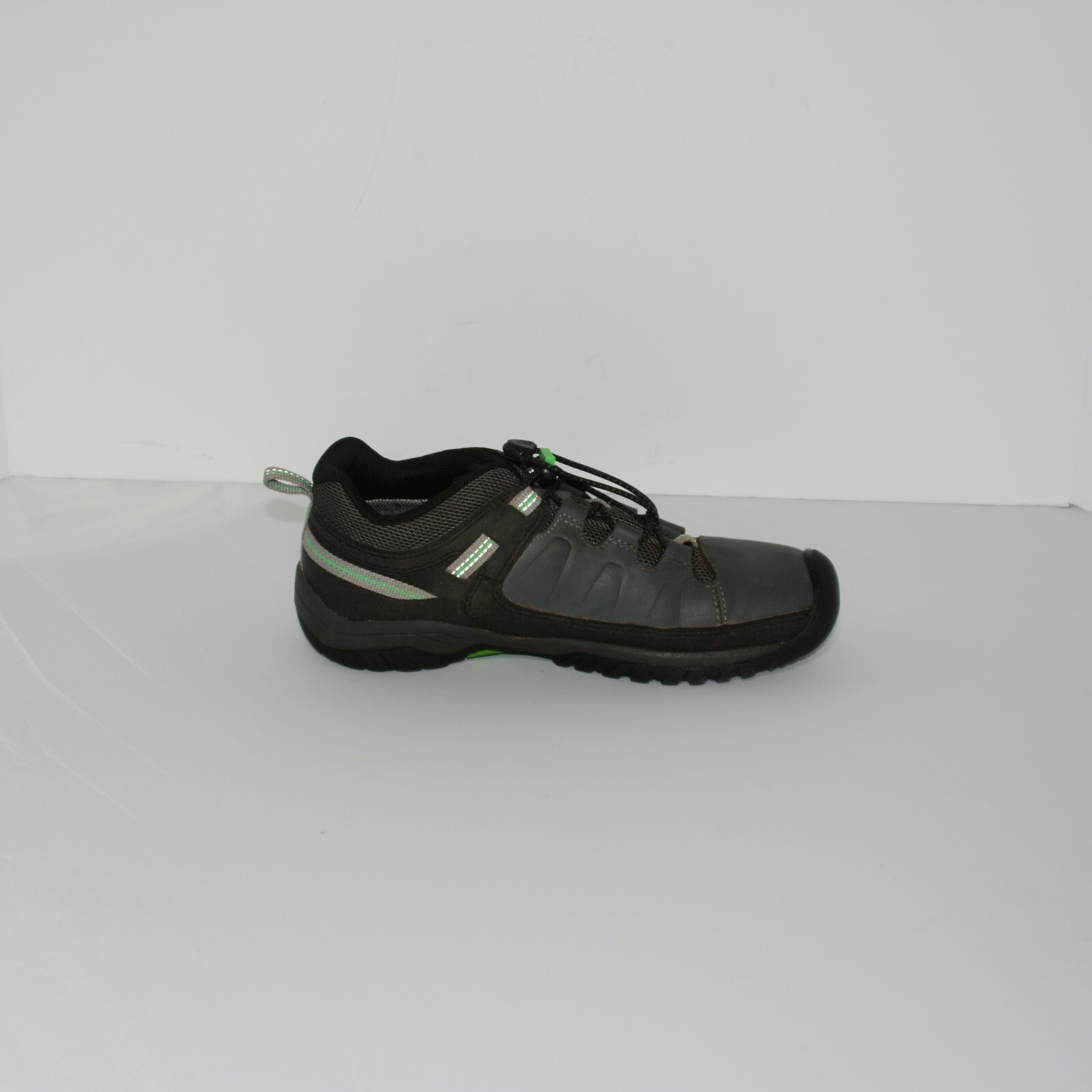 Scarpe da trekking Keen Targhee bambini basse impermeabili acciaio grigio verde irlandese taglia 5 US