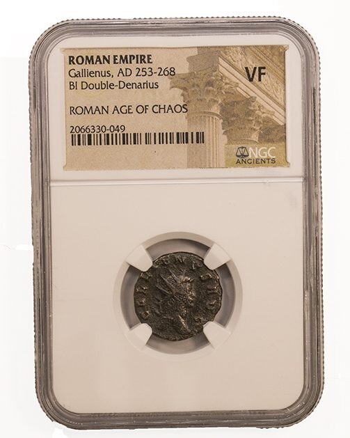 NGC VF BI Antoninianus of Gallienus AD253-268 NGC Ancients Double Denarius