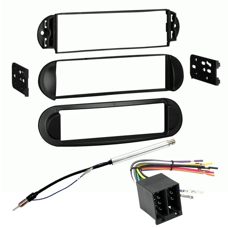 99 9008 Single Din Radio Install Dash Kit Wires for VW Beetle