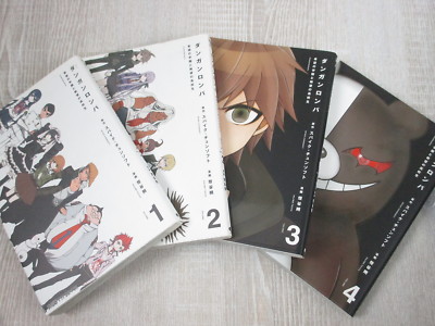DANGANRONPA Manga Comic Complete Set 1-4 HAJIME TOUYA Book EB SeeCondition