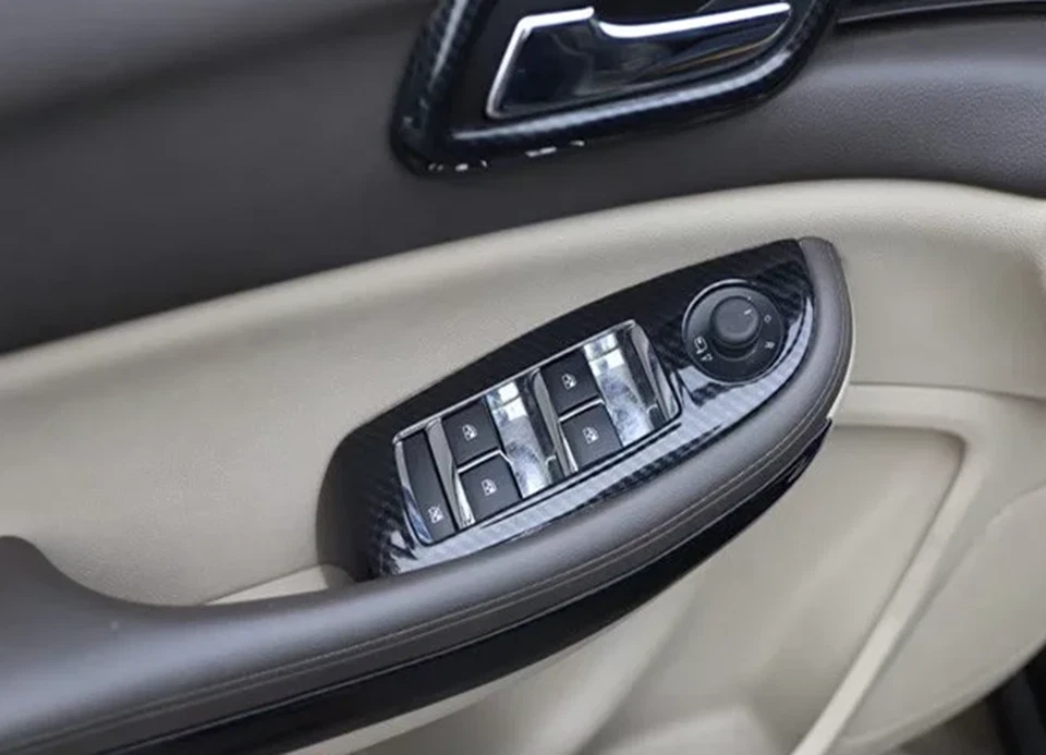 Kit de cubierta interior de auto de fibra de carbono negro 13X para Chevrolet Malibu 12-2014 Foto 2 de 4